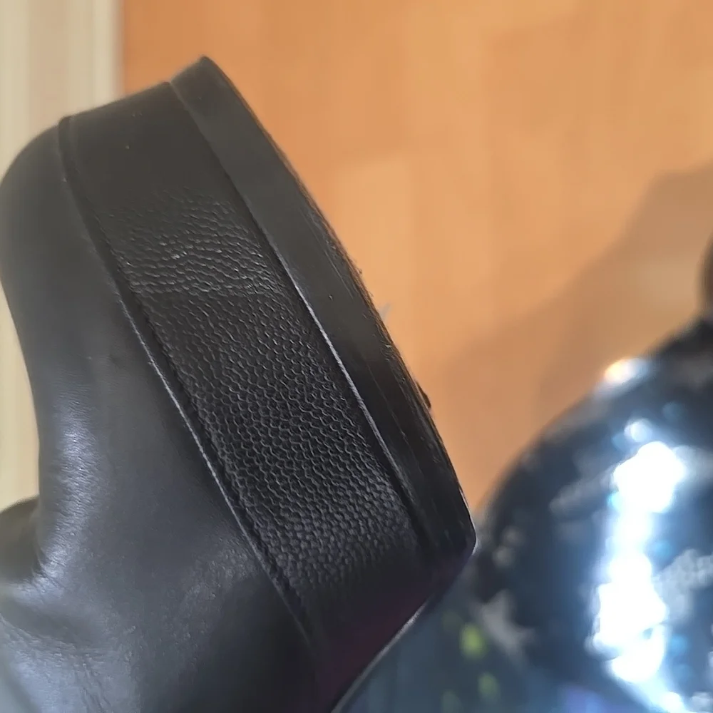 YSL Womens 38 Elegant Black Ankle Boots - Picture 8 of 10